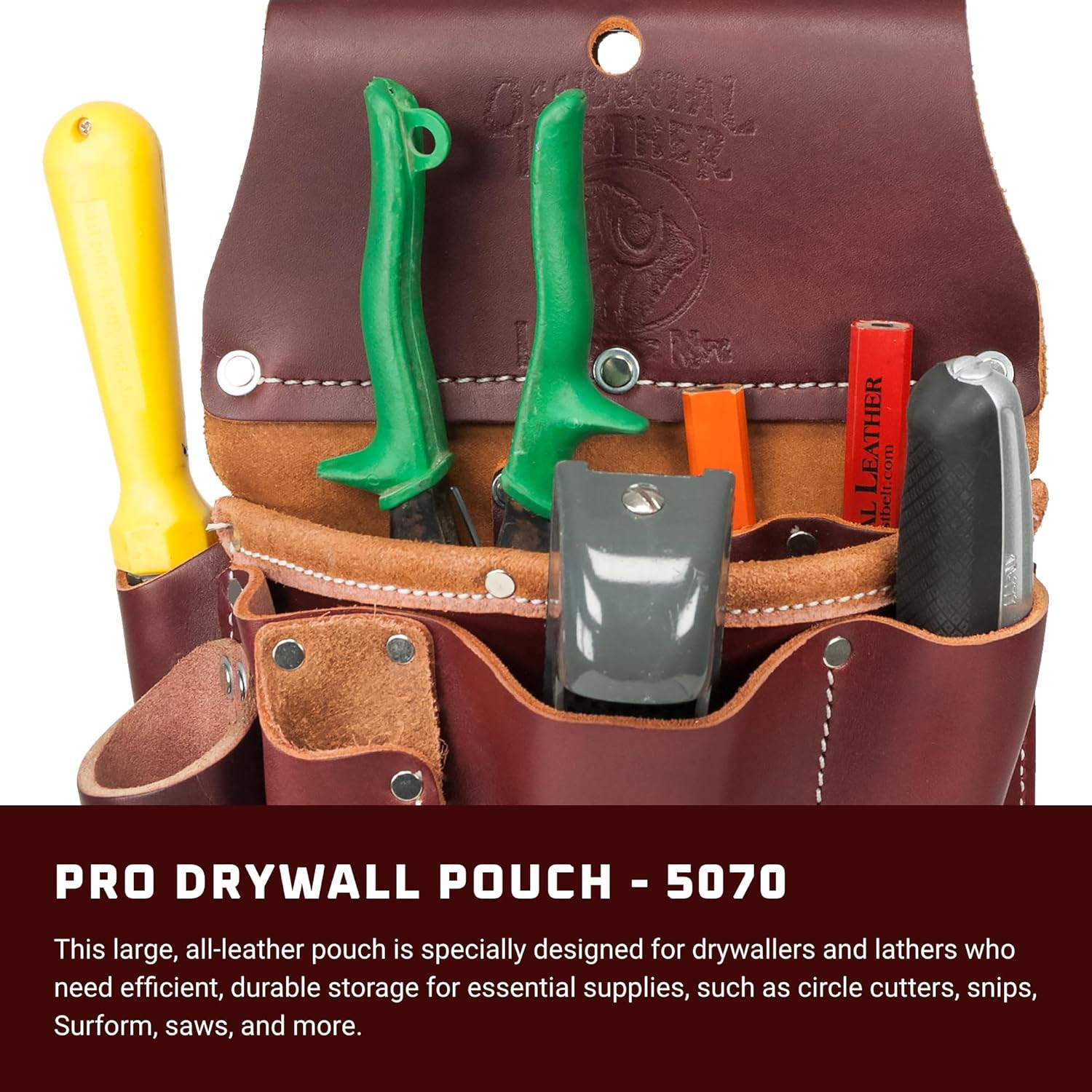 Pro Drywall Pouch – 11 Pockets & Tool Holders – Made in USA