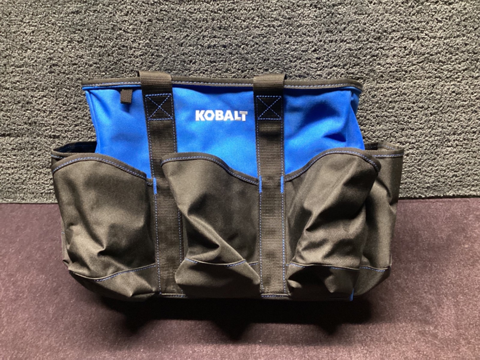 DISCONTINUED KOBALT 14 IN. SUPPLY TOOL BAG 12 POCKETS MODEL 2416938 NEW W TAGS
