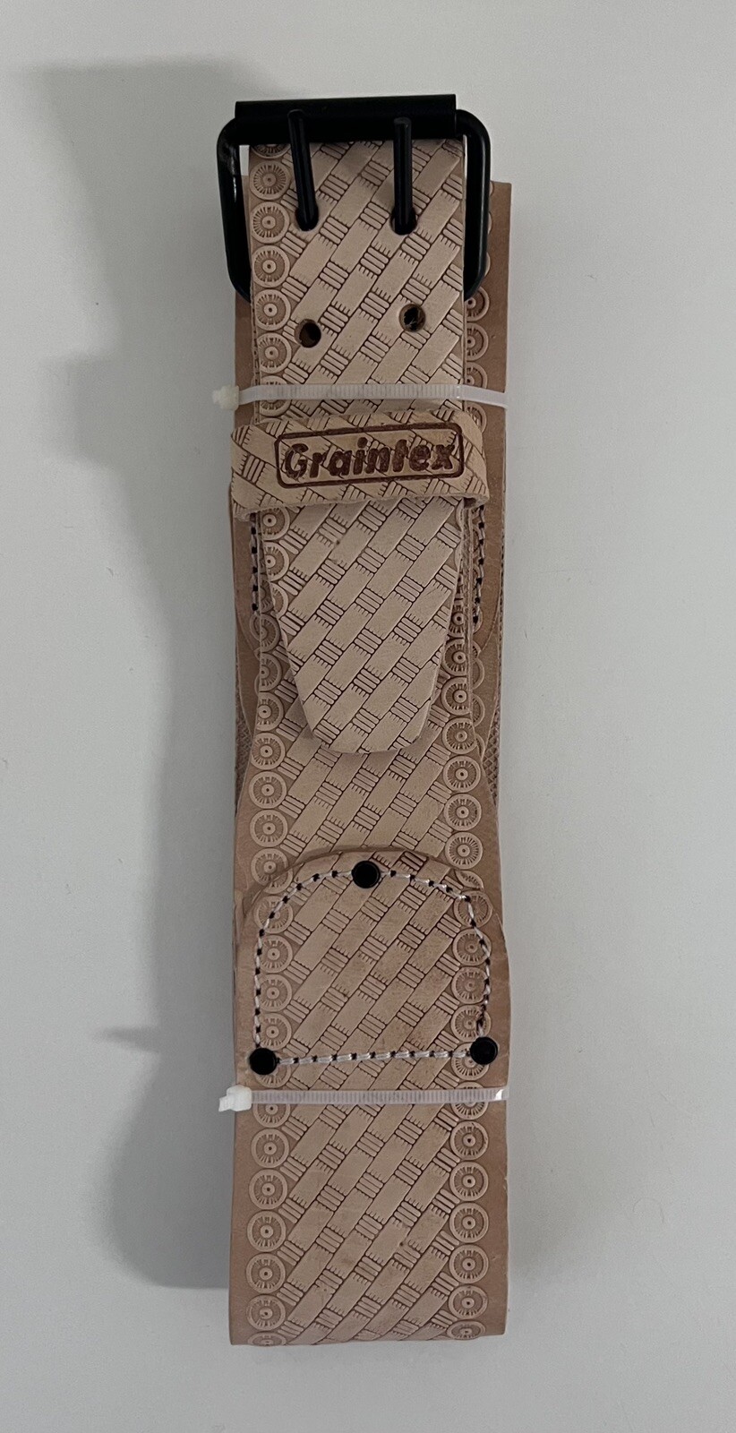 Graintex LB2028 2.3/4’’ Embossed Top Grain Leather Belt For Contractors New