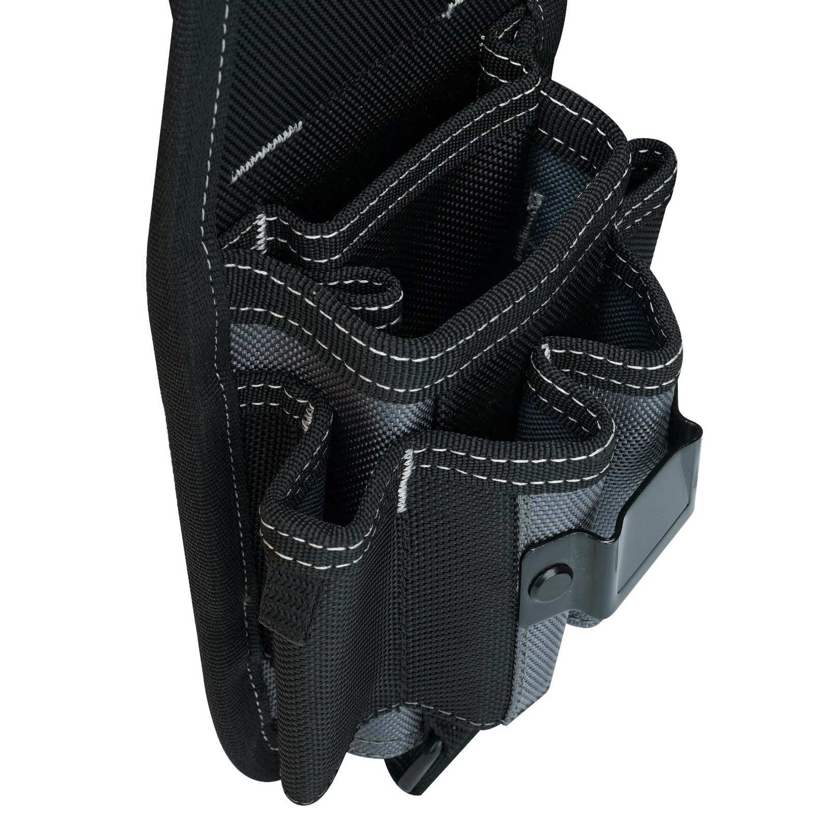 Small Tool Pouch, Belt Clip, 7 Pockets, Adjustable Holster, Electrician, Tech