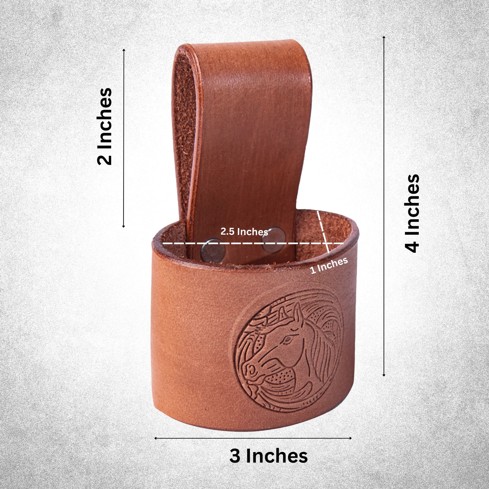 N! Axe Carrier with Belt Loop Thick Leather Cover for Hunting Camping and Hiking