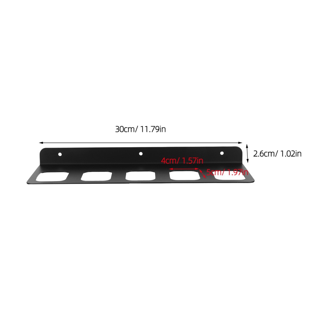 1 Set Wall Mount Hammer Holder – Power Tool Organizer with 5 Slots – Heavy Duty