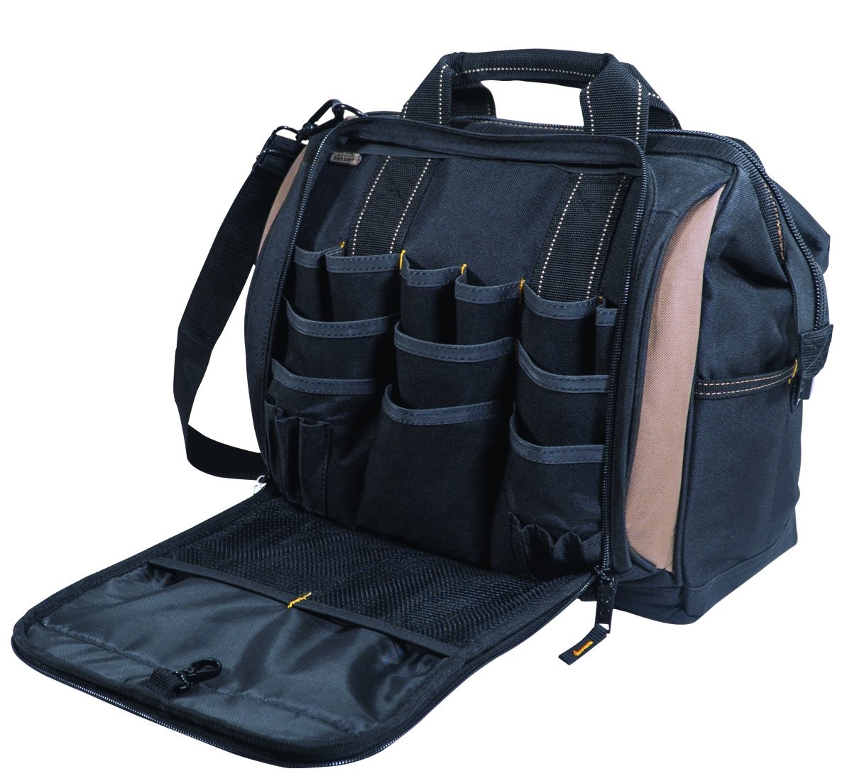 CLC Custom Leathercraft 1537 Multi-Compartment Tool Carrier, 30 Pocket, 13 In.