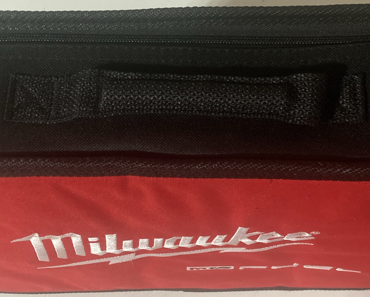 New Milwaukee M12 FUEL “Hackzall” Fabric Tool Bag (bag only), Red/Black