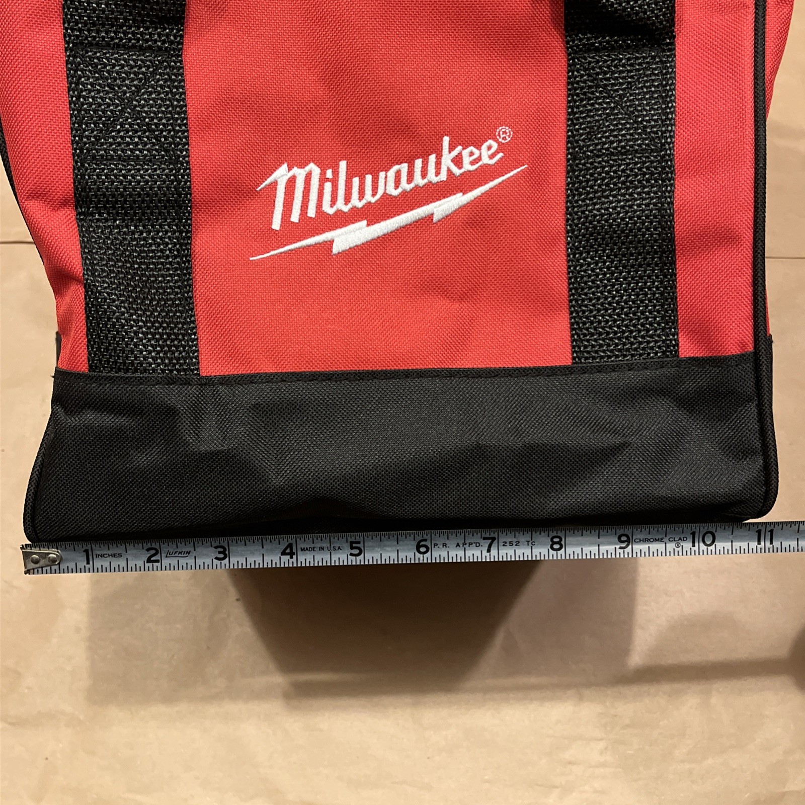One (1) New Milwaukee M12 M18 Contractor Soft Empty Tool Bag 10.5×9.5×9.5