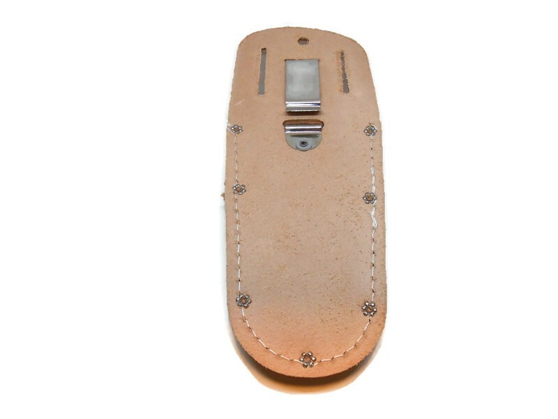 Leather Tool Holster PRUNER Holder W/ Clip Top Grain Saddle Leather Pliers Also
