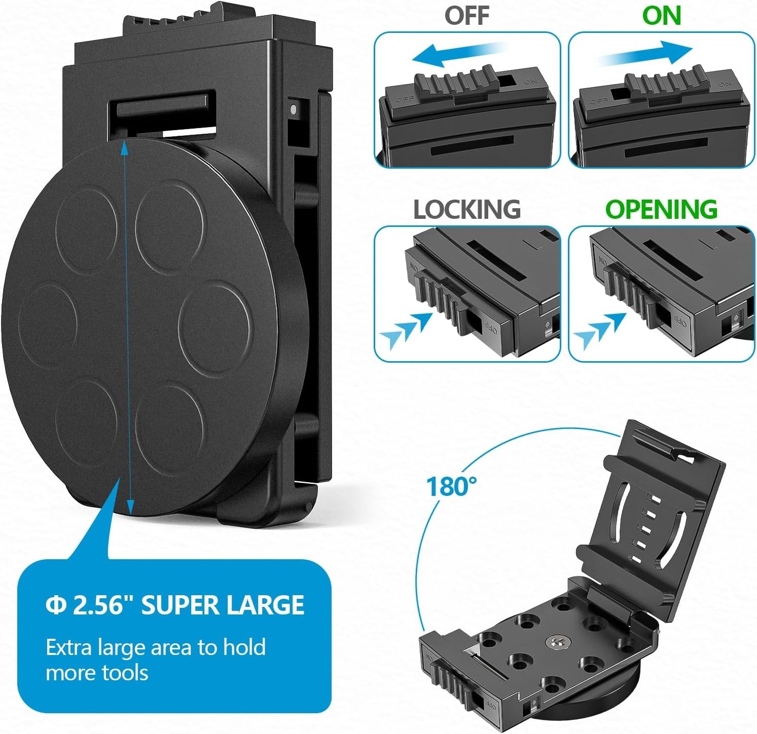 Lightweight Magnetic Clip for Tools
