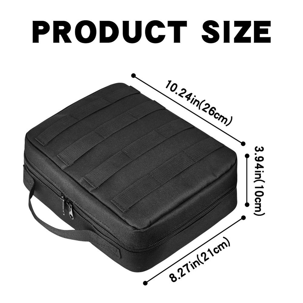Electrical Tool Bag Polyester 26x21x10cm with Top Cover and Bottom Divider