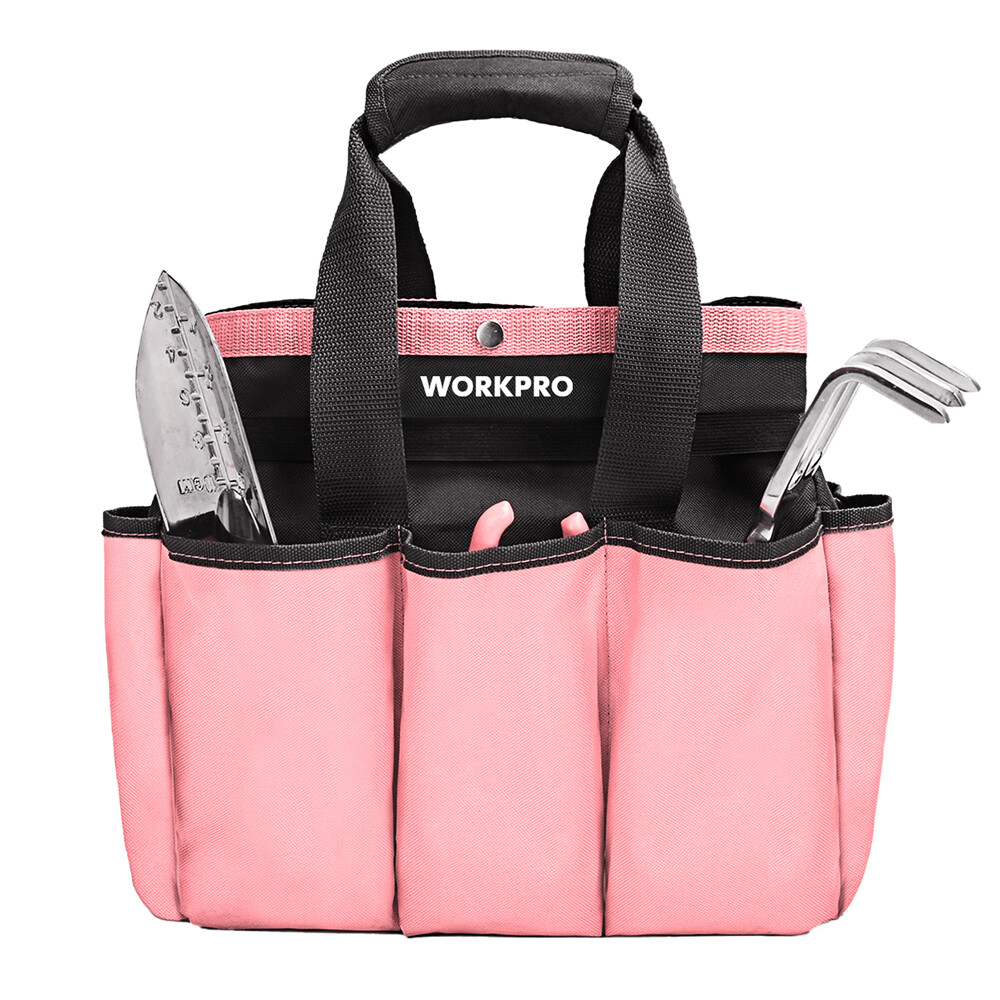 WORKPRO Garden Bag Garden Tool Tote Storage Bag w/ 8 Pockets Home Tool Organizer