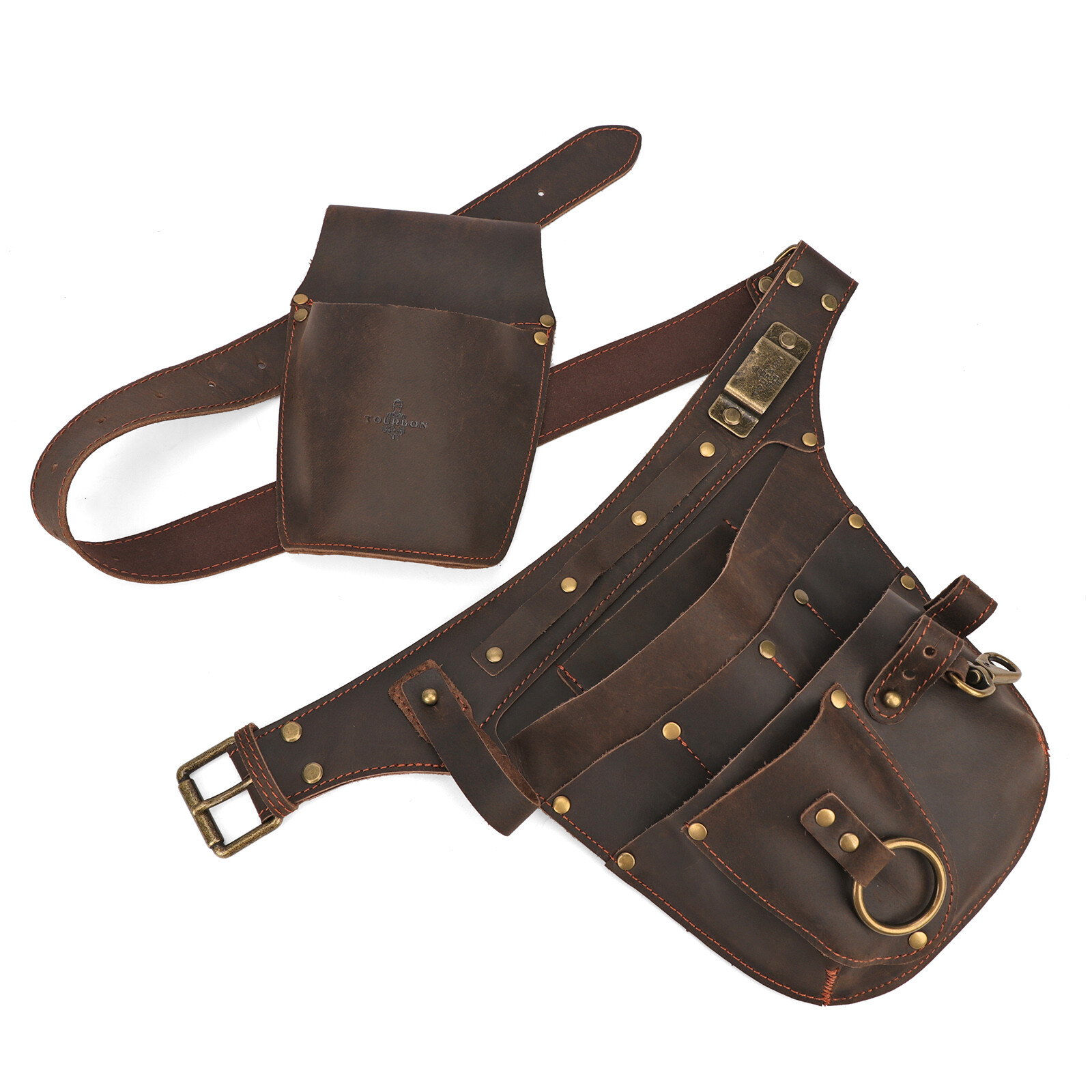 Leather Gardener Tools Belt Pouch Pruner Plier Holster Fruit Picking Hanging Bag