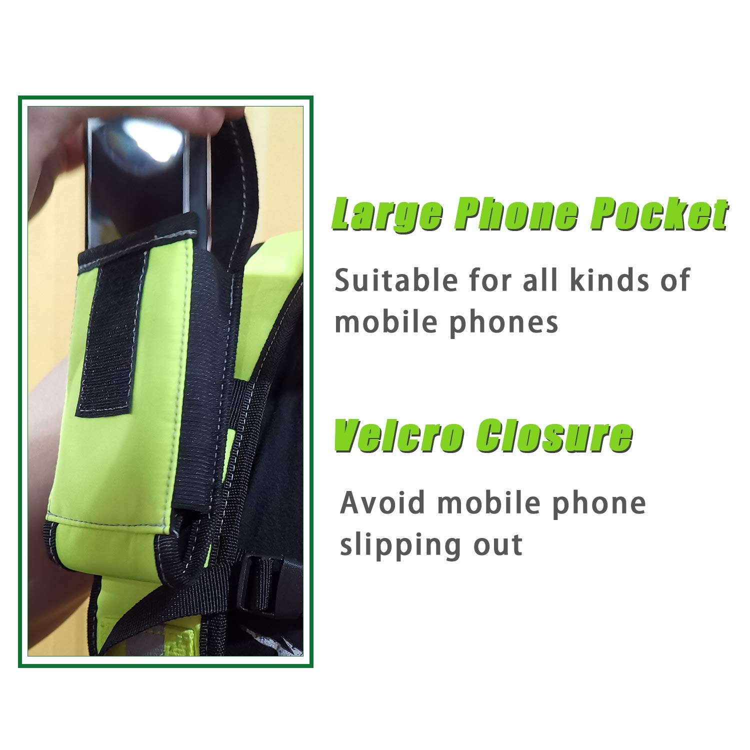 AISENIN Carpenter Tool Belt Suspenders, 11.4*7.8*6 inch, Fluorescent Green