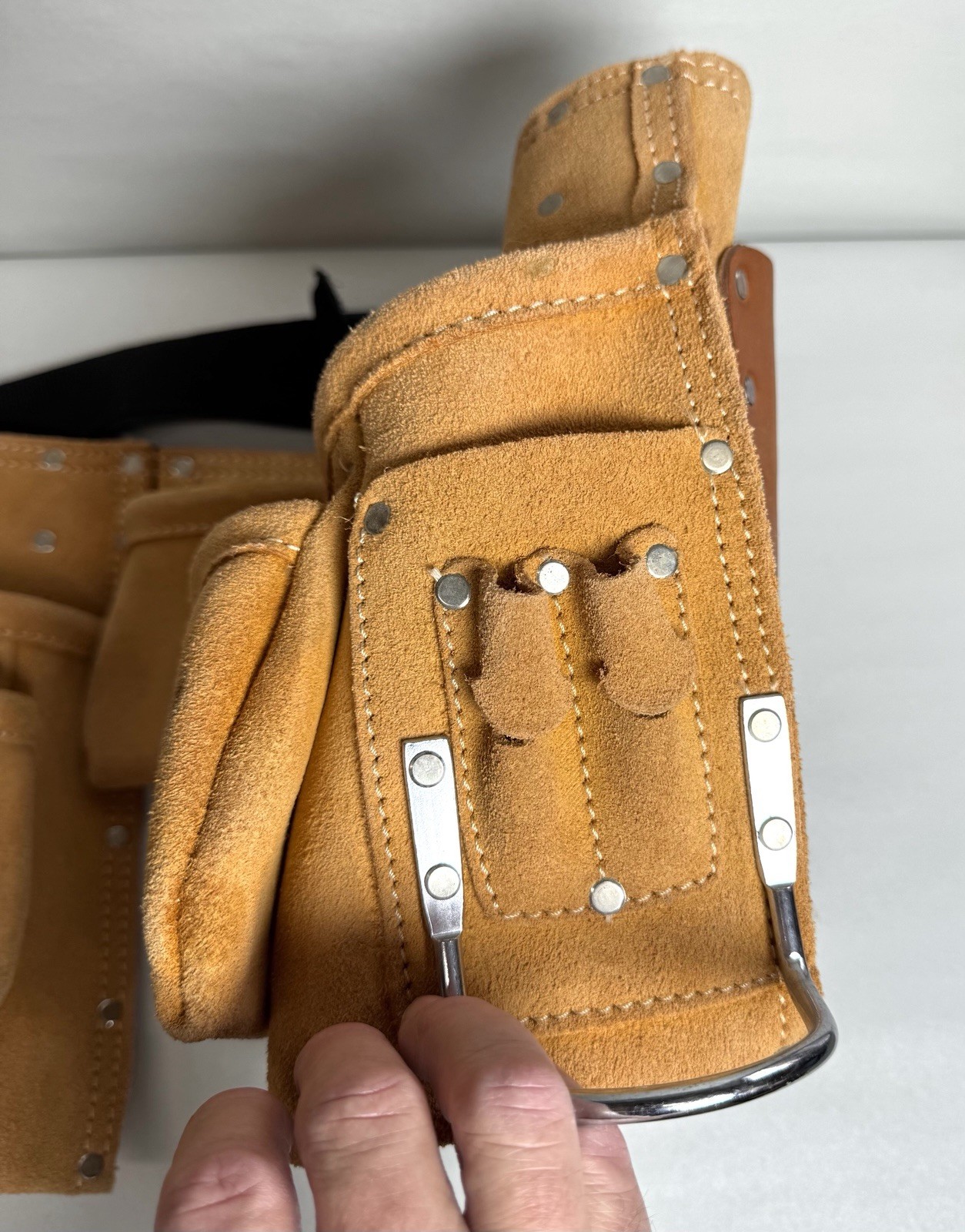 Heavy Duty Leather Adjustable Craftsman Tool Belt W/Quick Release Buckle 940646