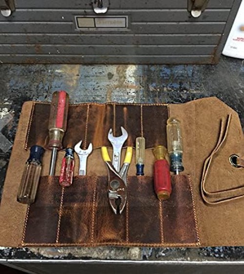 Perfect Father’s Day Gift: Leather Tool Roll Organizer