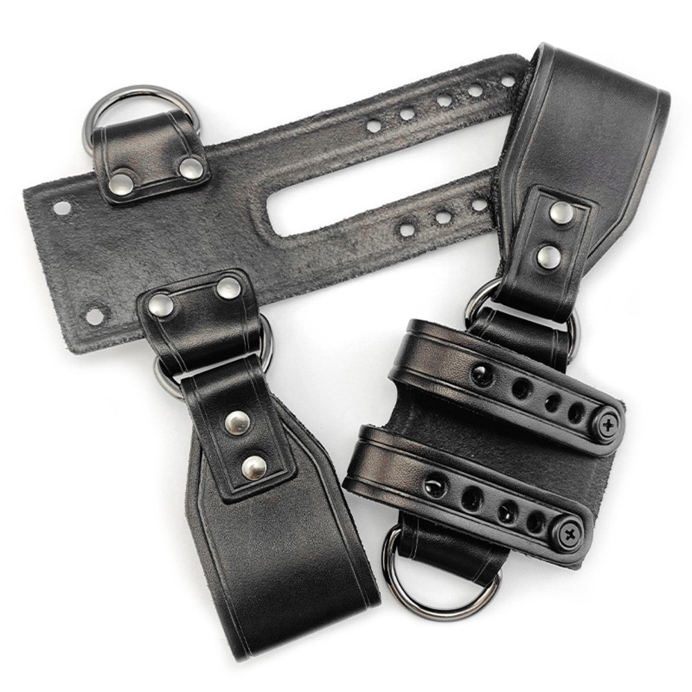 K Sheath Belt Buckle Made from Premium Vegetable Tanned Cowhide Leather Black