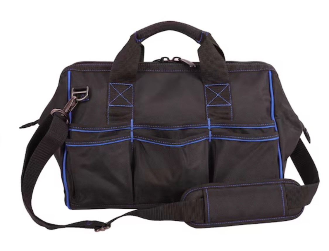 KOBALT Heavy Duty Polyester Zippered Cargo Bag 18 Pockets w/FREE Kobalt Tools