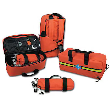 Emi 879 Airway Trauma Response Bag, Nylon, 23 In L, 12 In W, Orange