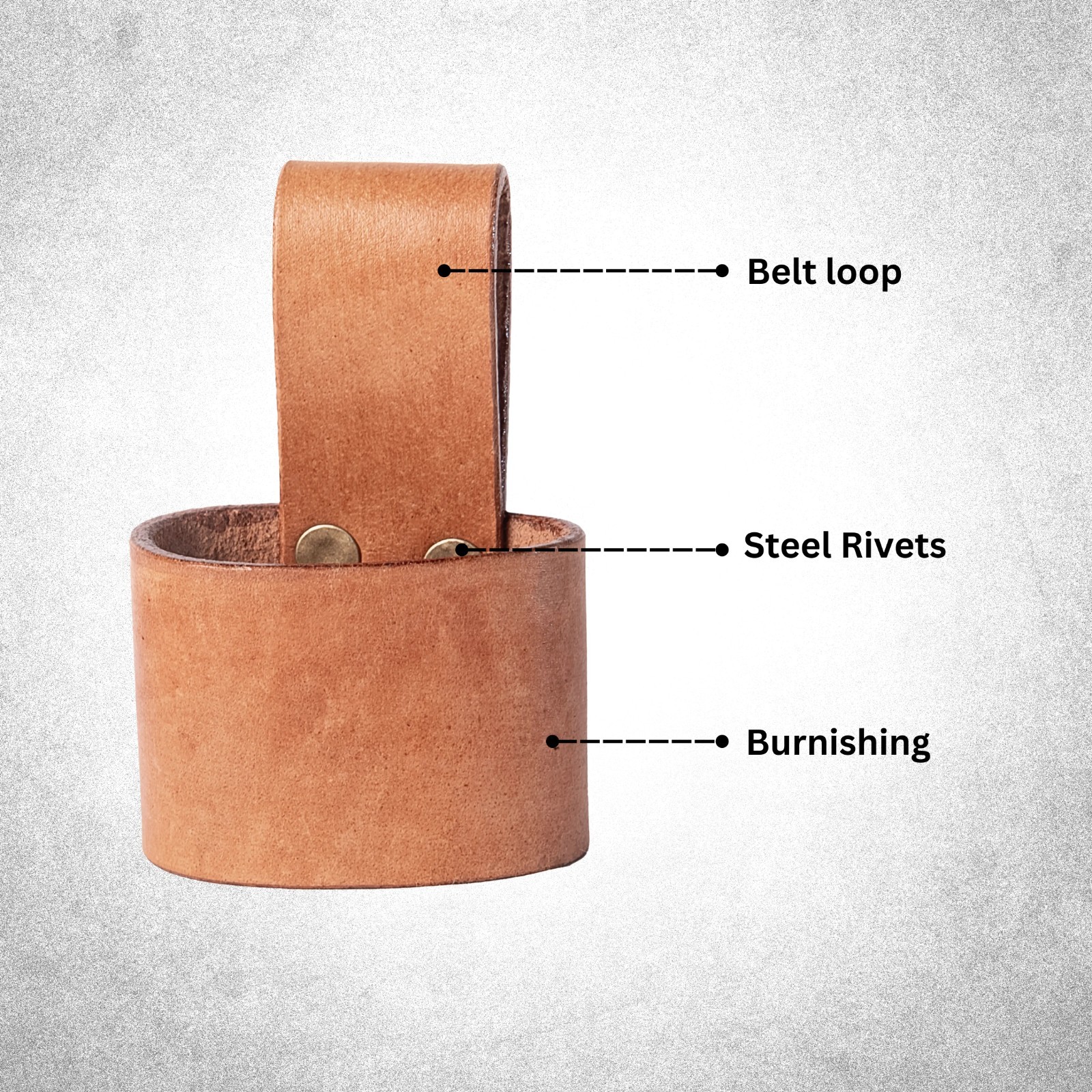 N! Axe Carrier with Belt Loop Thick Leather Cover for Hunting Camping and Hiking