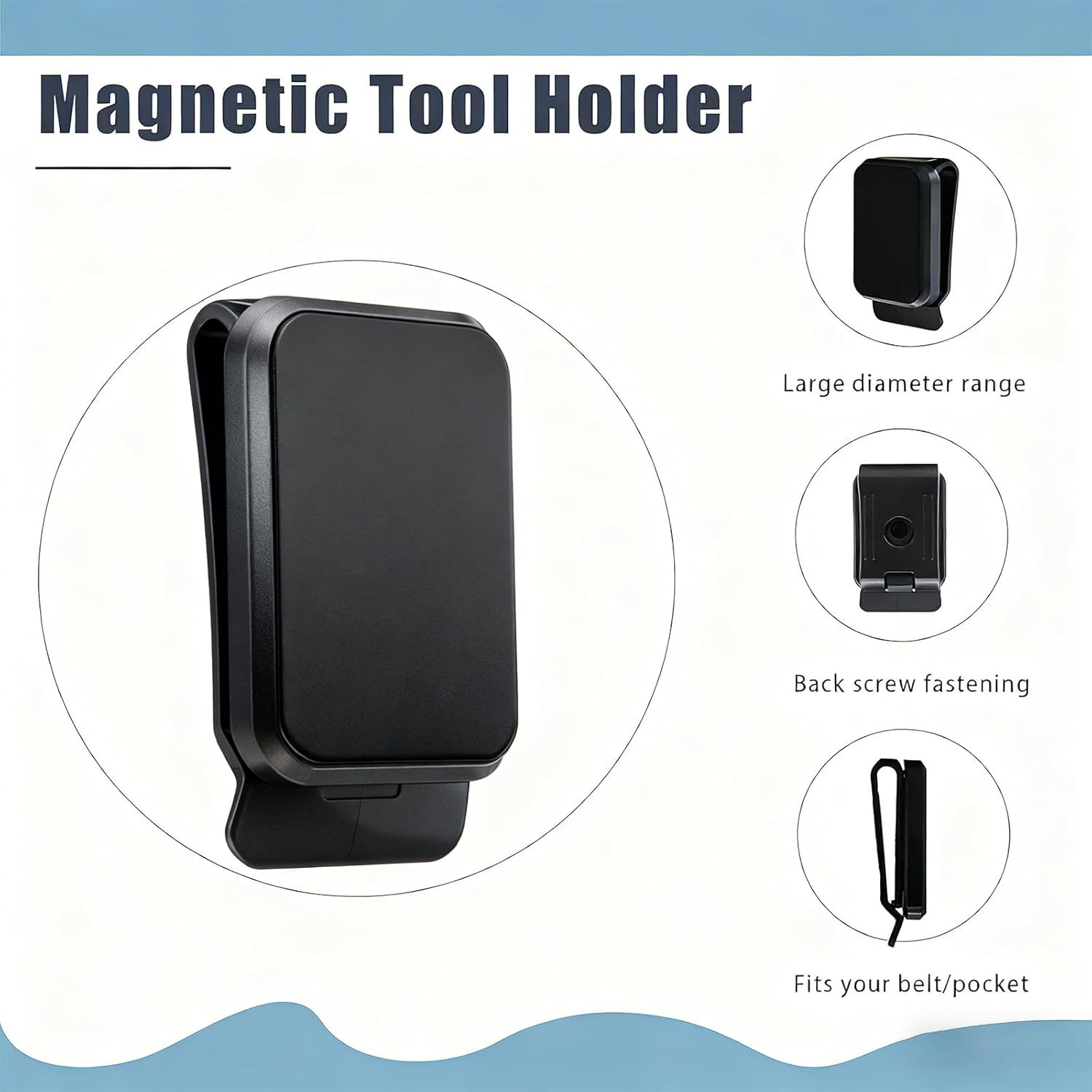Magnetic Tool Holder Super Strong Tool Holster, Magnet Belt Clip Neodymium