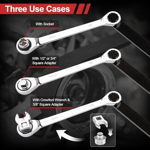 15PCS Serpentine Belt Tool Set, Professional Ratcheting Serpentine Belt