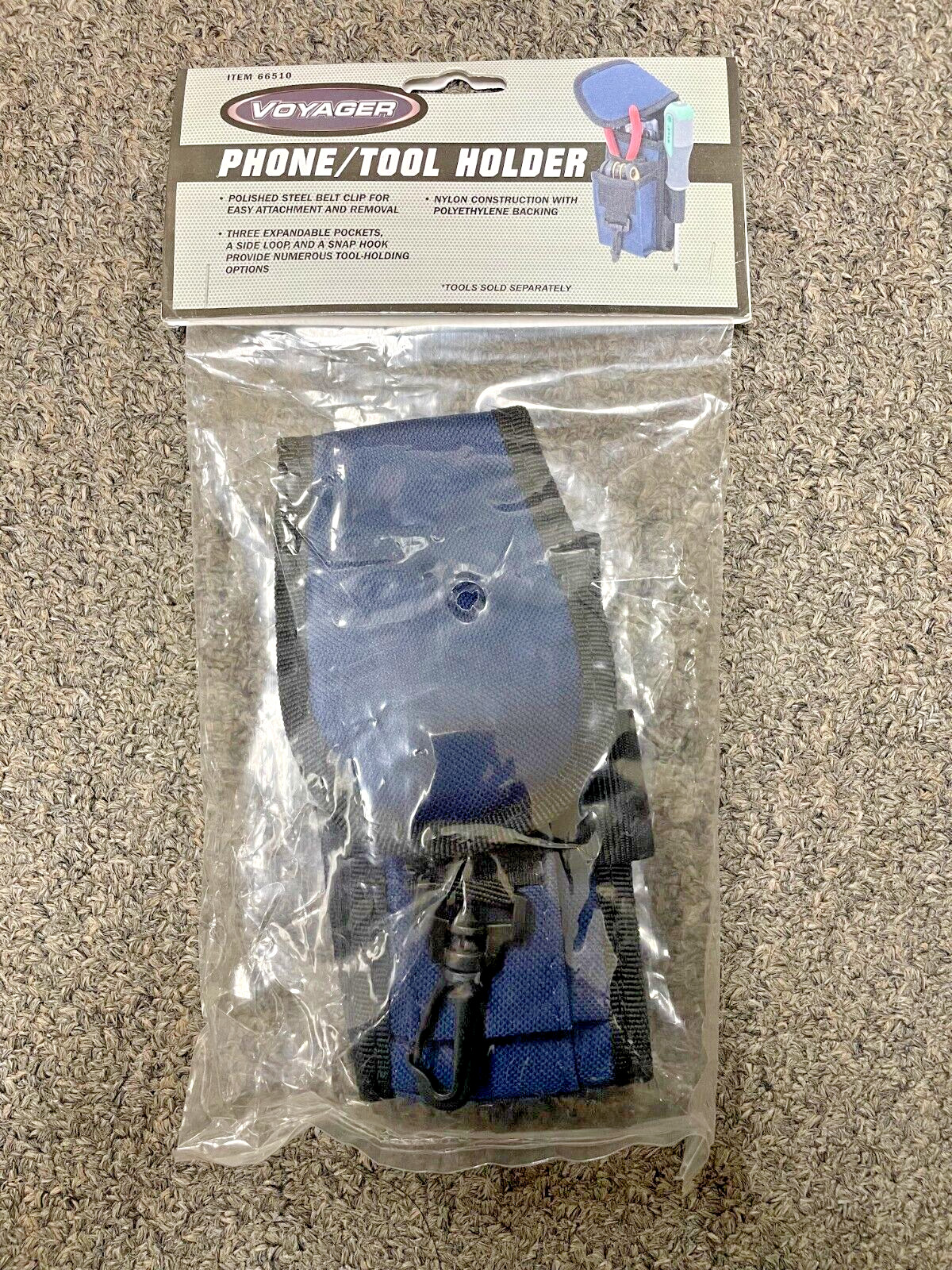 Voyager Phone/Tool Holder | Electrician’s Tools Blue Pockets Gear Bag