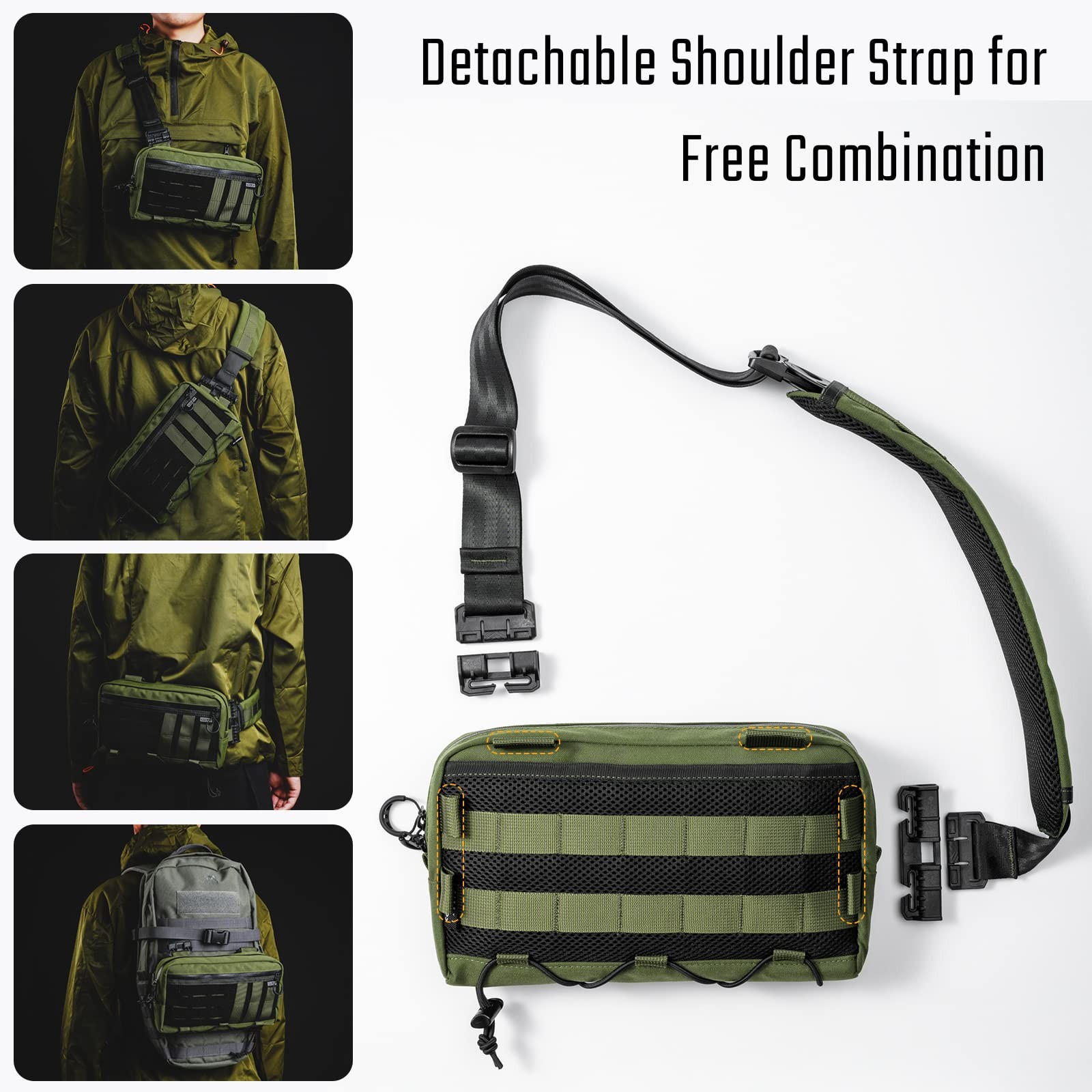 Tactical_Geek Tacticalgeek Cache L3 Edc Sling Bag Chest Lightweight Shoulder