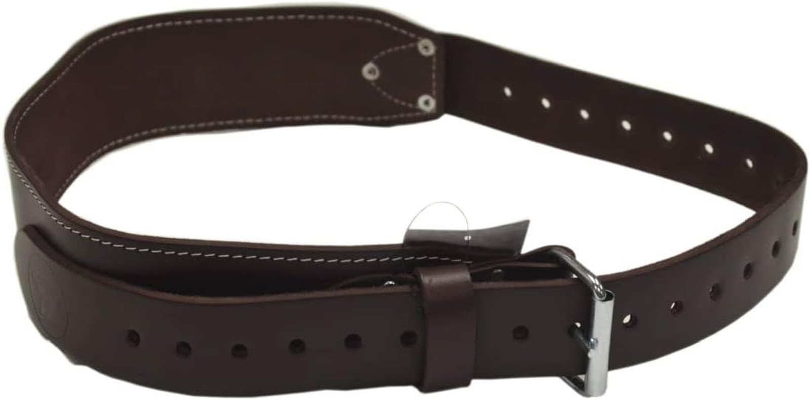 20-176 3In. Heavy Duty Ranger Style Leather Work Belt, Brown