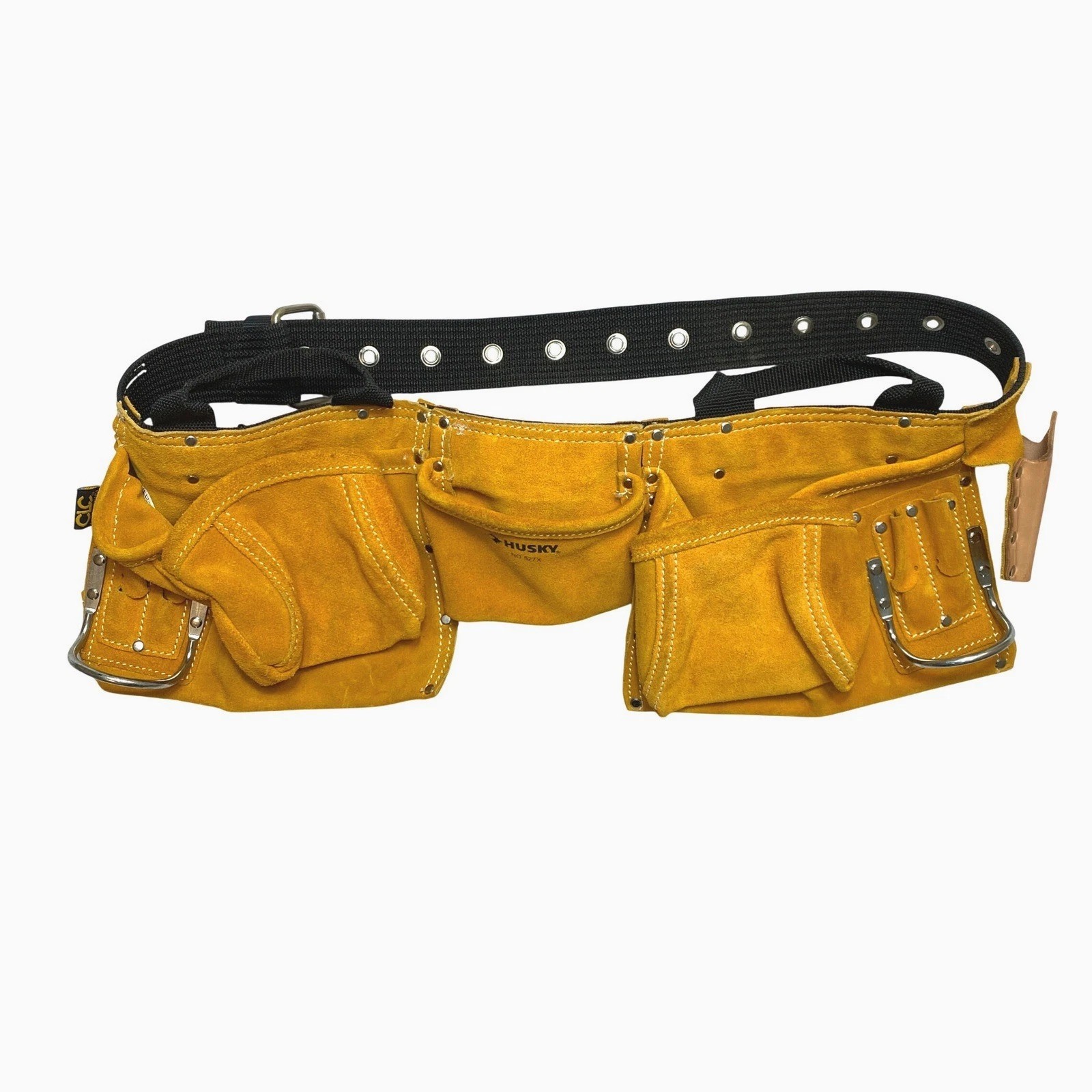 Husky CLC Custom Leathercraft Suede Tool Belt Work Gear Pouch Carpentry