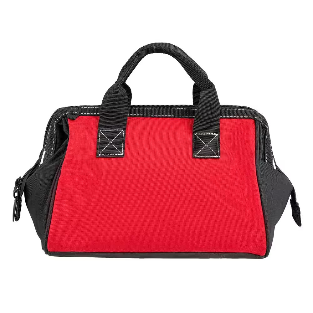 Tool Bag Wide Mouth with Shoulder Strap 4 Pocket – 12 in. W x 9 in. L x 7 in. H