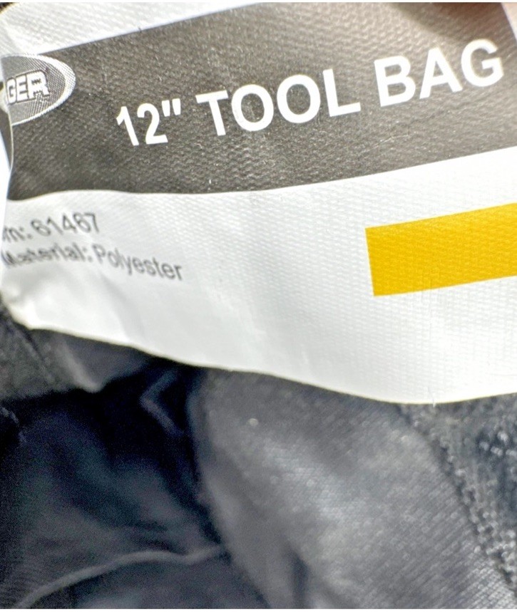 Voyager 12″ Tool Bag 24 lb Capacity 15 Pockets Black w/ Tags New