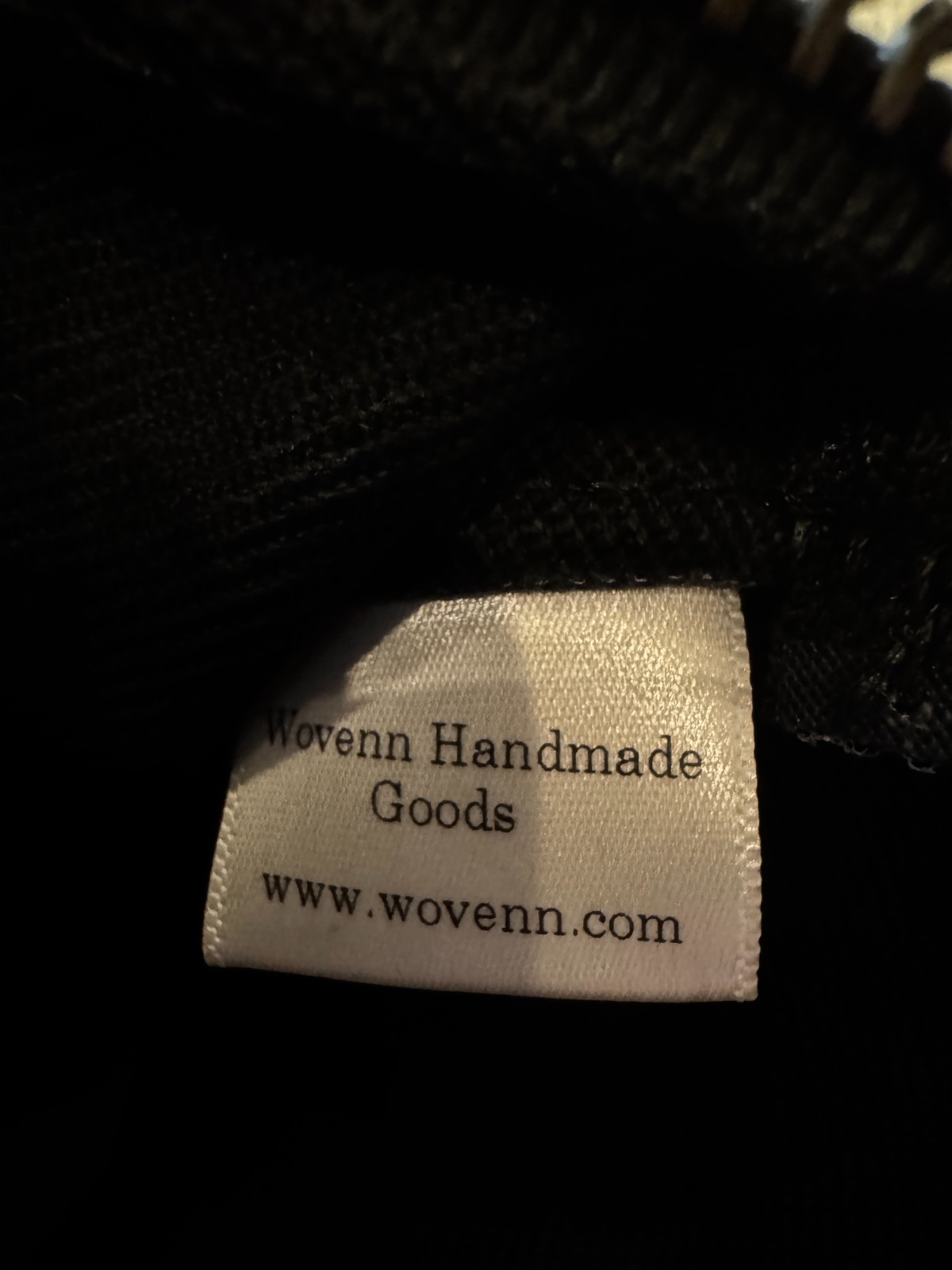 Wovenn Handmade Canvas Pouch Black Handmade USA