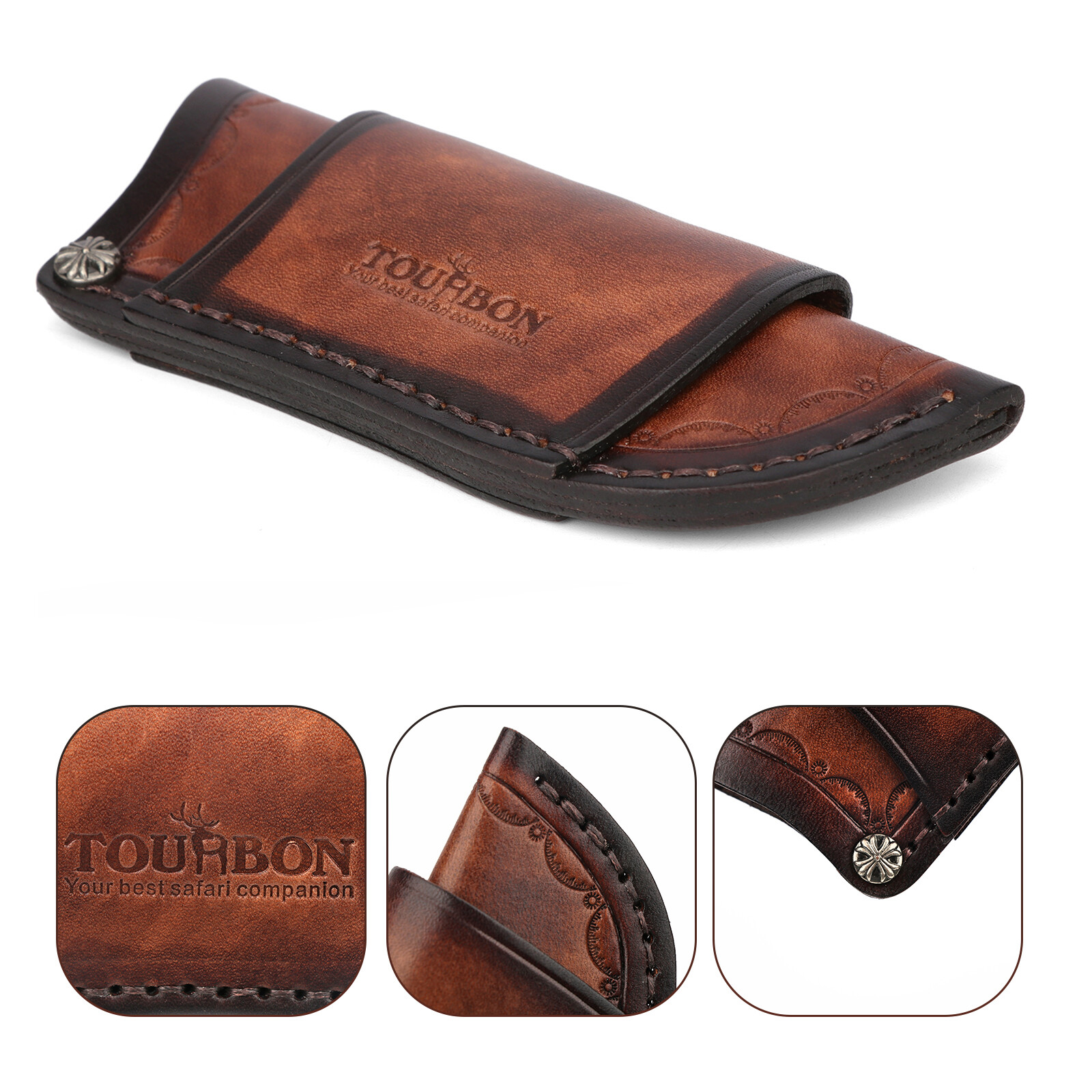 TOURBON 4″ Knife Blade Sheath Belt Holster Mini Pocket Folding Knife Protector