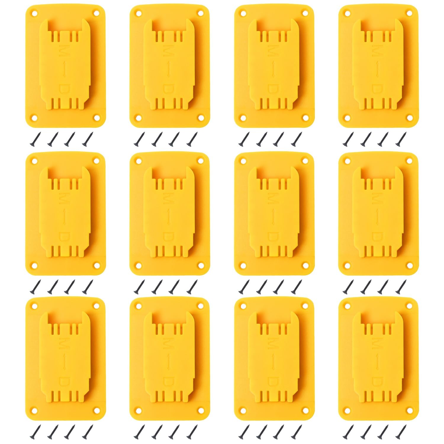 12packs Tool Holder For Milwaukee M18 & Dewalt 20v,Wall Mount Drill Holder wi…