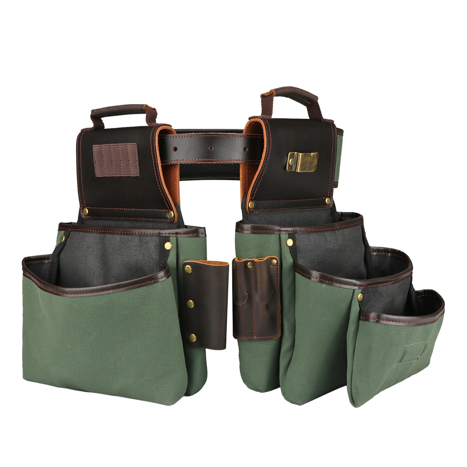 TOURBON Carpenter Workshop Electrician Tool Belt/Pouch/Bag/Holder Heavy Duty