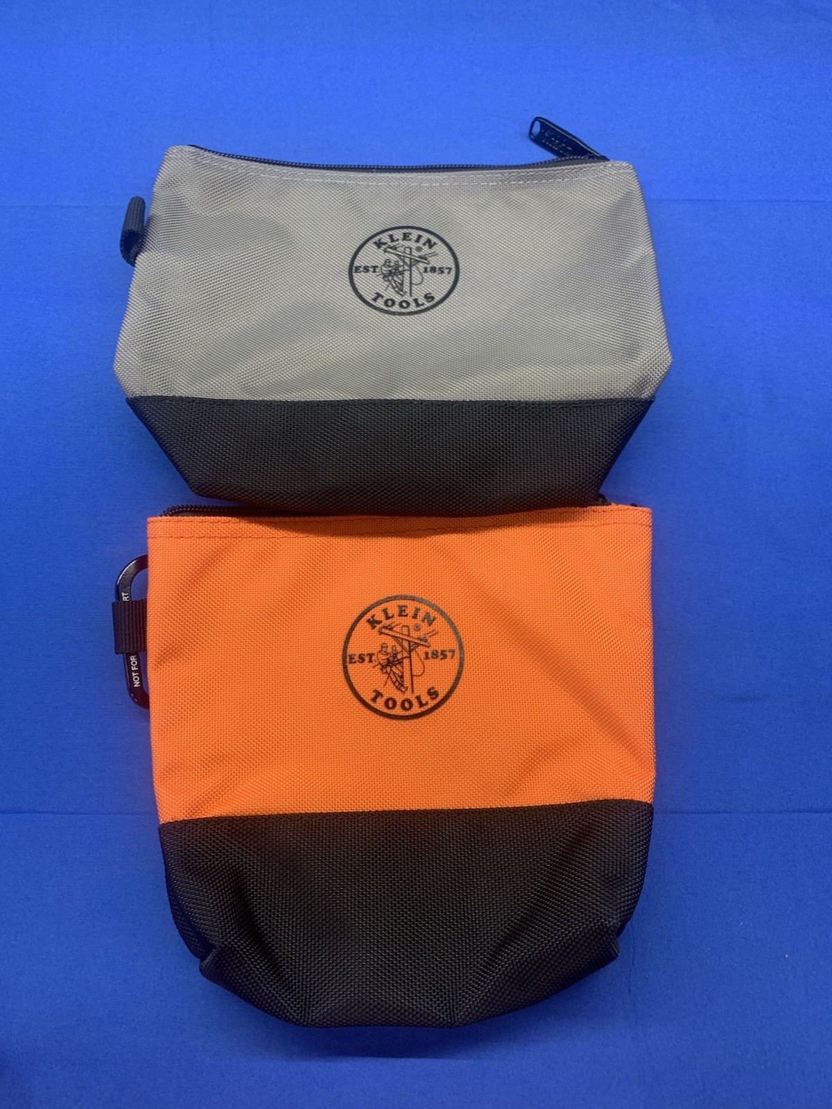 🔥1x Klein Tools Zipper Bag Stand Up Tool Pouch 2-Pack 55470 NEW