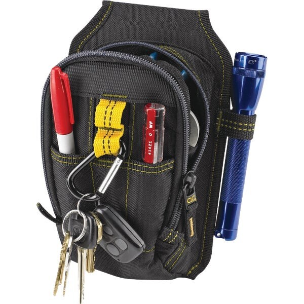 (1)-CLC Durable 600D Polyester 9-Pocket 5 Loop Carry-All Tool Pouch 1504
