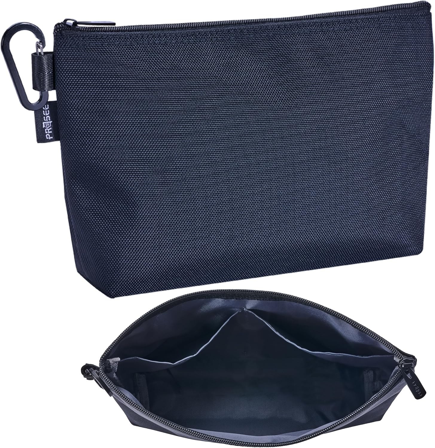 11″ Heavy Duty Tool Bag Organizer in Waterproof Nylon with Easy-Carry Carabiner