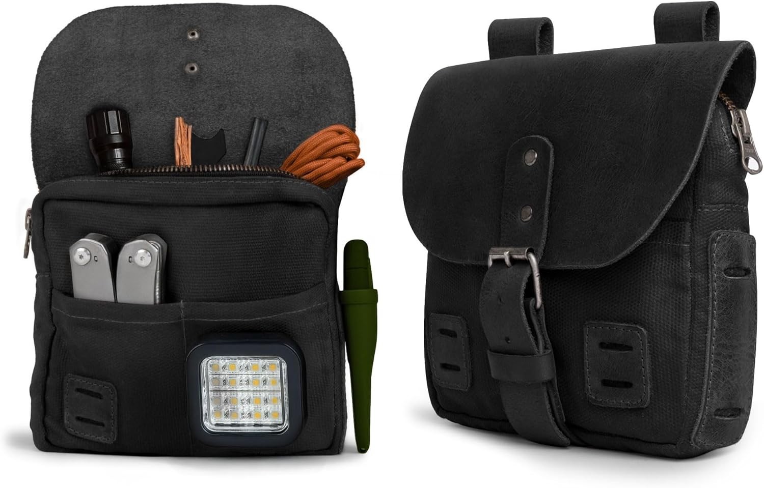 Hide & Drink Waxed Canvas Survival Camping Pouch Belt Loop EDC Tool Bag