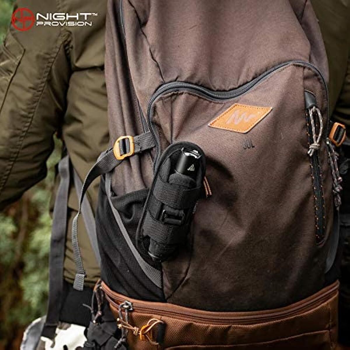 Tactical Flashlight Holster 360 Degree Holder for Police Military Security Belt
