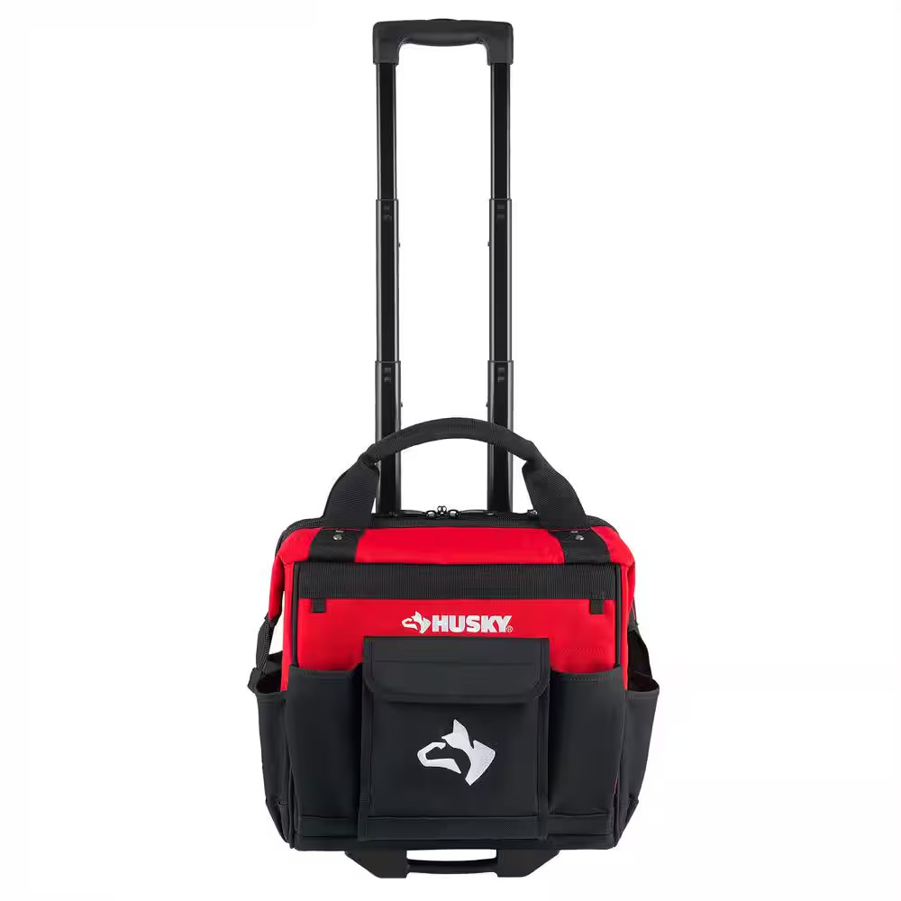 Husky 14 In. 13 Pocket Rolling Tool Bag