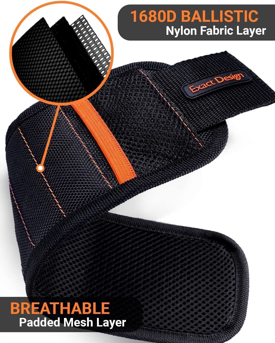 Exact Design Magnetic Wristband – Unisex Bracelet with 8x Super Strong Magnets