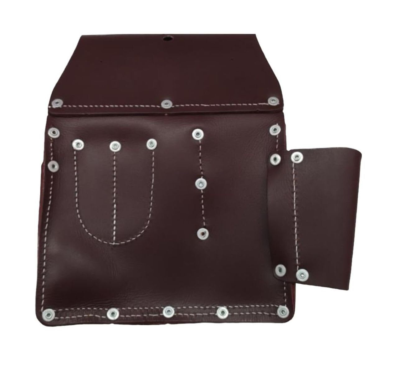 20-233 11 Pocket Pro Leather for Right Hand Drywall Pouch Cherry
