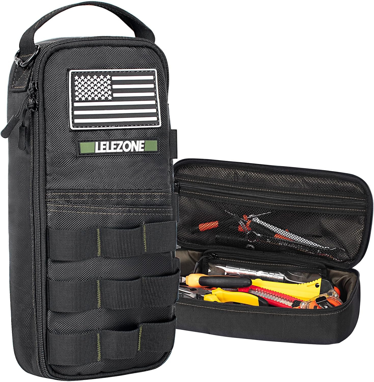 Portable Small Tool Bag, Organizer Storage Box for EDC, Motorcycle, Road Bike, E
