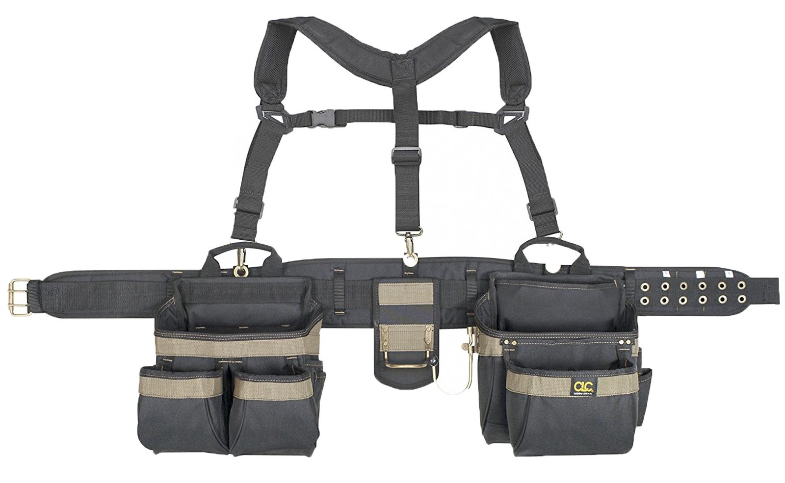 Ercraft6714 Heavy Duty Framers 5 Piece Comfortlift Combo Tool Belt Apron 31 Pock
