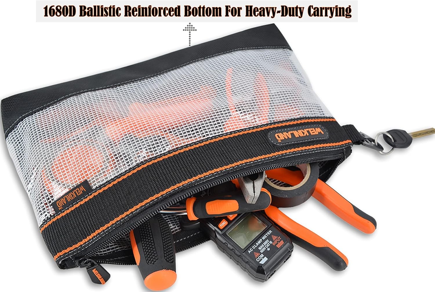 WELKINLAND Clear Tool Pouch, 4PCS Tool pouches, 13″ Tools pouch