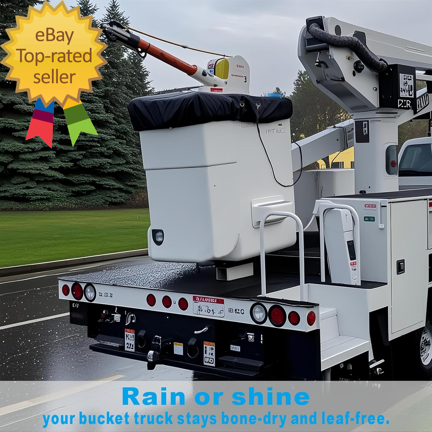 Bucket Truck Cover – Double Layer Oxford Cloth Fits 1 Man Vinyl Bucket