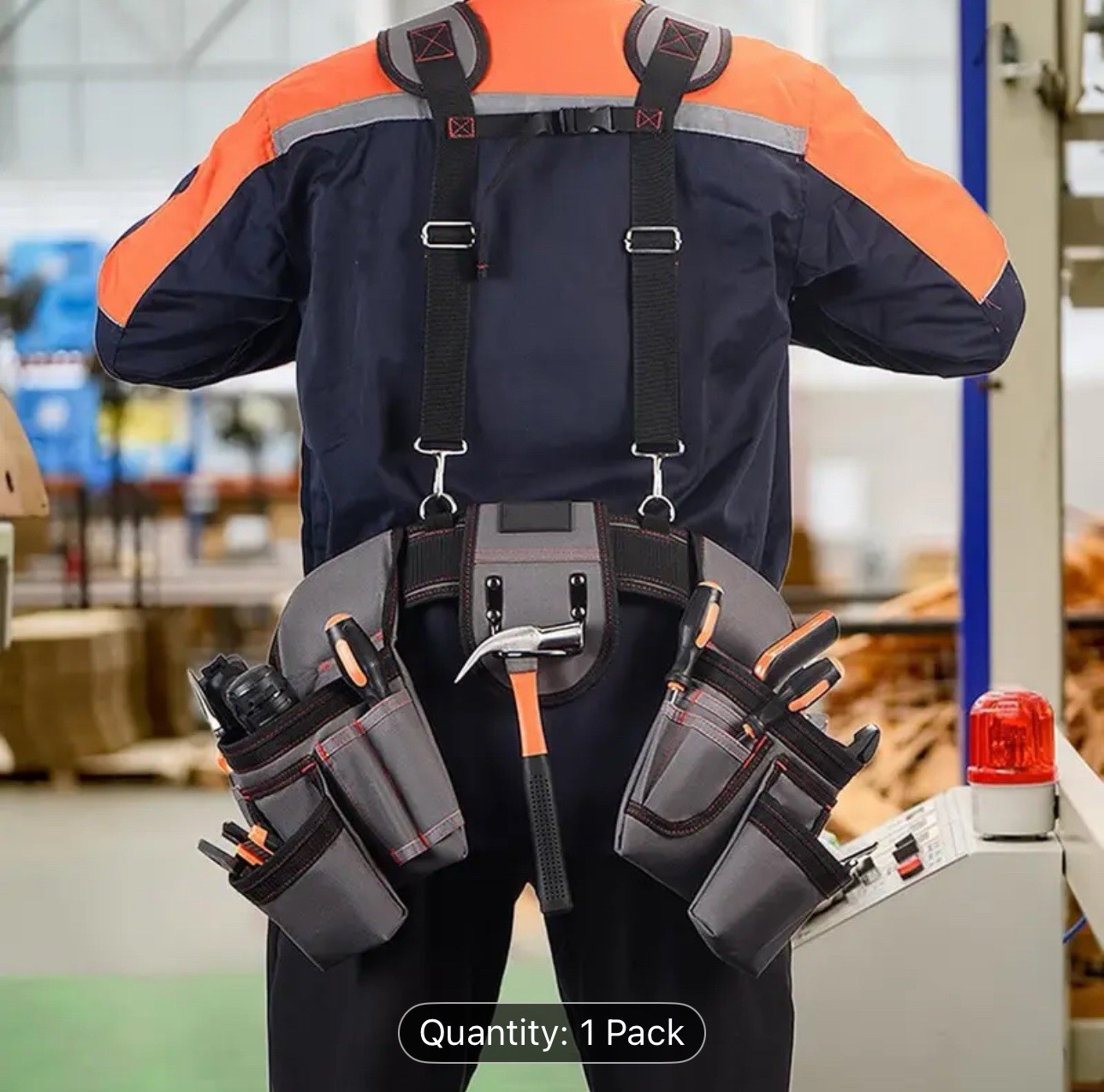 Tool Belt with Suspenders – Tool Belts for Men, 12 Pockets Tool Belt, Heavy Duty