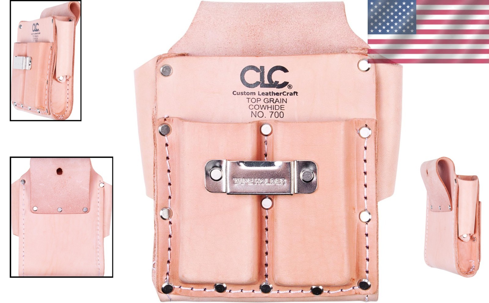 All-Purpose CLC 700 Tool Pouch, 5-Compartment Design for Tool Organization