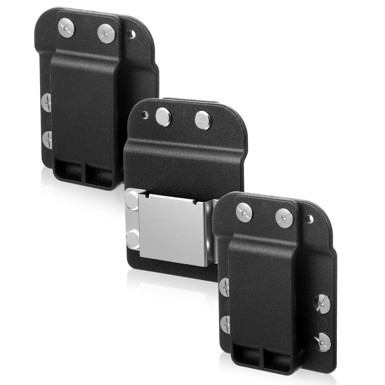 3 PCS Black HeavyDuty Tape Measure Clip Holder Low Profile Fits 2 Inch Belt