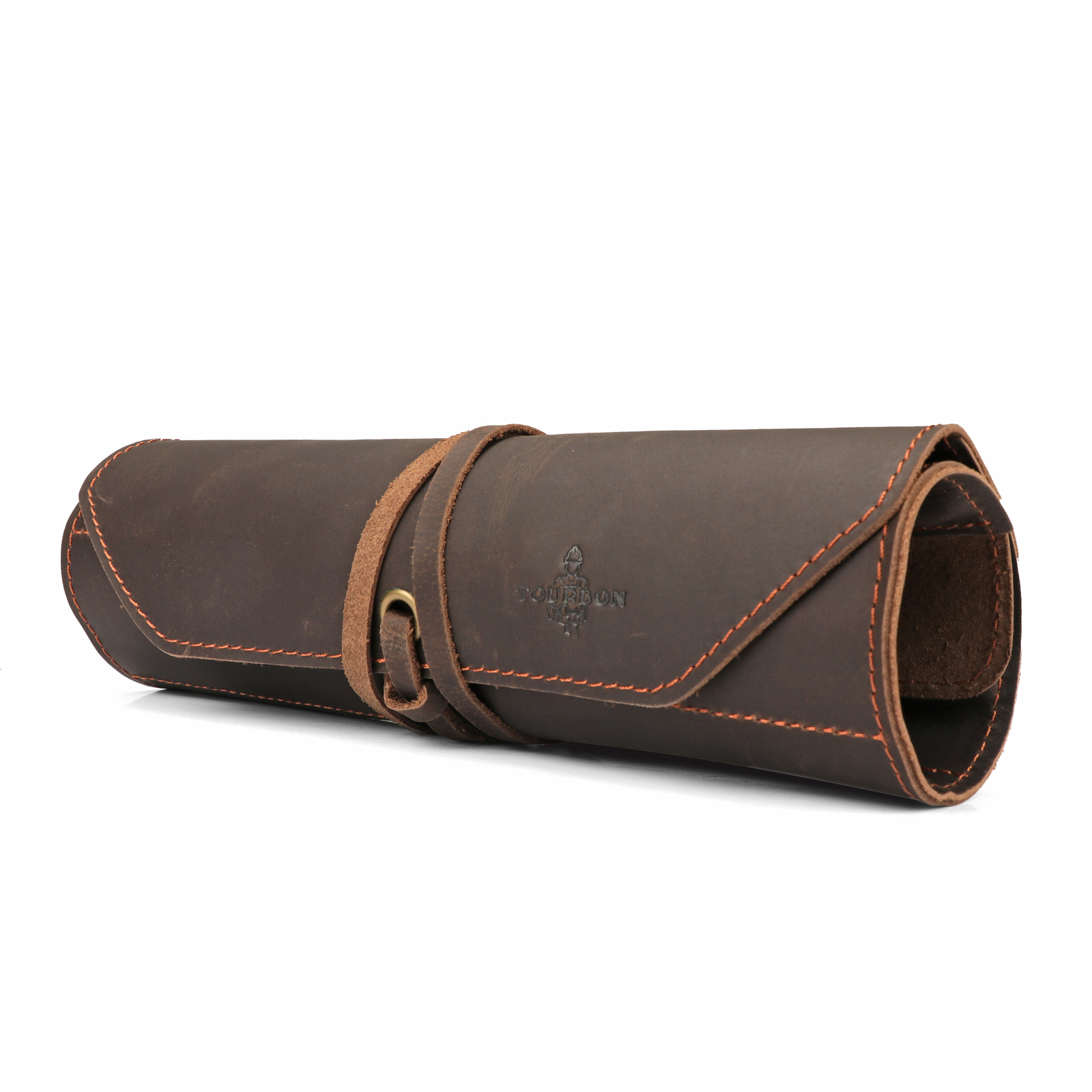 TOURBON Leather Rollup Workshop Carpenter Carving Tool Organizer Holster Storage