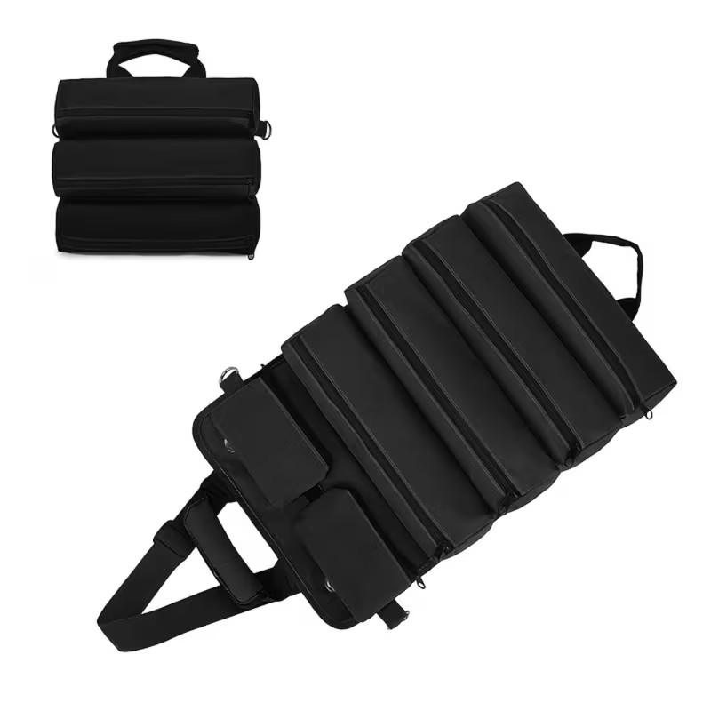 Heavy Duty Roll Up Tool Bag – Waterproof Organizer for Electricians & Mechanics
